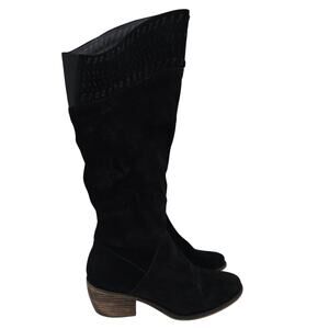 Lucky Brand Kaeliya Knee High Boot Suede Black 10